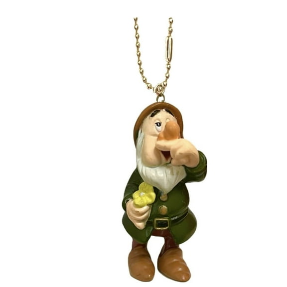 Sneezy Dwarf PVC Keychain Dangler Figure Figurine Snow White Ornament Charm New