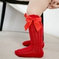thumbnail image 3 of JYYYBF Baby Girls Knee High Socks, Elastic Bow Socks Soft Lightweight Mesh Socks Long Socks, 3 of 7