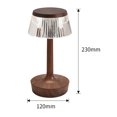 thumbnail image 2 of Lámpara de mesa LED Crystal Mushroom Light para el hogar (Café con batería) Ehuebsd Para estrenar, 2 of 7