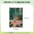 thumbnail image 6 of ONETECH Tiger Plants Jungle Golf Towel 24x16in - Golf Gift for Men 2PC, 6 of 7