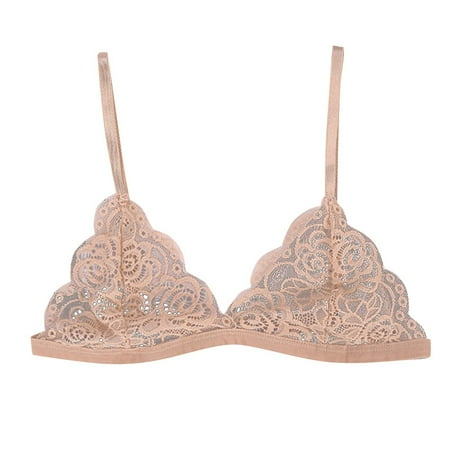 

Bessbest New Intimates Women S Fashion Bra Crop Top Padded Triangle Floral Lace Bralette Shape Wear Lingerie Underwear