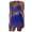 Dark Blue, variant on Black Skirt Women Sequin Belly Costume Tassel Wrap Mini Club +vest Set