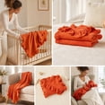 thumbnail image 7 of Dvumao Muslin Blanket With Ruffle Soft Breathable Cotton, 7 of 7