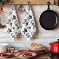 thumbnail image 6 of Farmhouse Country Kitchen Towels Set of 1, Black Vintage Trees Rustic French Garden Absorbent Dish Towels for Kitchen, Microfiber Hand Towel, Quick Drying Tea Towel for Cleaning Decorative Dishcloths, 6 of 7