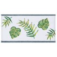 thumbnail image 4 of Authentic Hotel and Spa  Turkish Cotton Palm Fronds Embroidered Teal Blue 4-piece Towel Set, 4 of 5