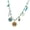 Blue eyes, variant on Braided Necklace Stainless Steel Rope Necklace Charm Pendant Necklace Adjustable Necklace Suitable for Everyday Wear