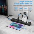 thumbnail image 2 of Regleta de alimentación con protector contra sobretensiones IECOPOWER de 10 pies con 5 salidas, 3 USB, 2 of 7