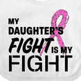 thumbnail image 4 of Inktastic My Daughters Fight is my Fight- breast cancer awareness Boys or Girls Baby Bib, 4 of 4