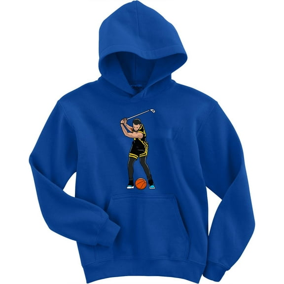 Steph Curry Golf Swing Golden State Hooded Sweatshirt Hoodie