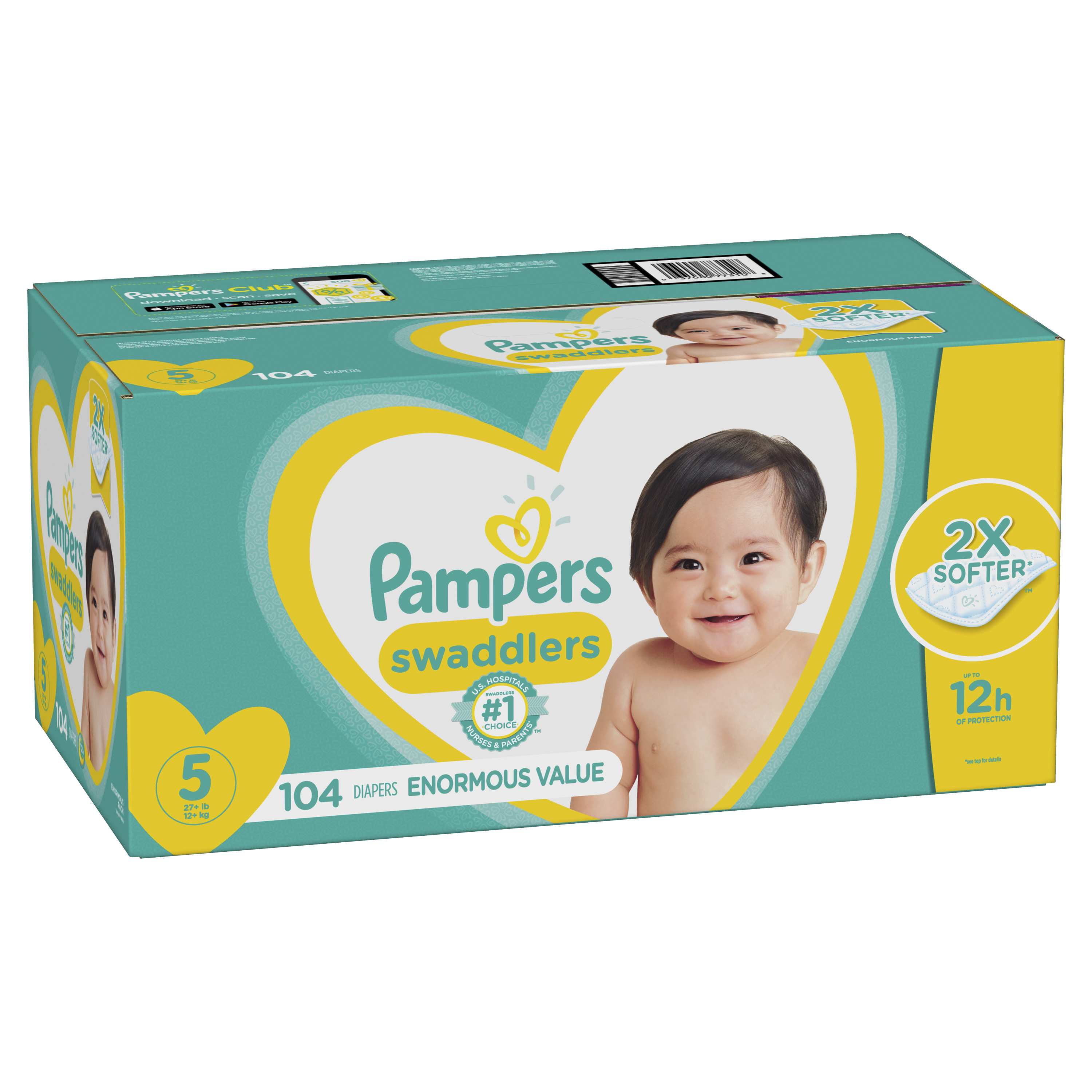*Free 2 day ship *Baby 27+lbs Luvs Ultra Leakguards Disposable Diapers
