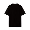thumbnail image 4 of Trendy Black Loose-Fitting Round-Neck Short-Sleeve T-Shirt for Women with a Stylish Letter Print, Perfect for Spring And Summer., 4 of 8