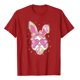 thumbnail image 4 of Tops de Manga Corta de Verano para las Mujeres Imprimir Blusa de Cuello Redondo, Moda Ligera de Poliéster Spandex, 4 of 4