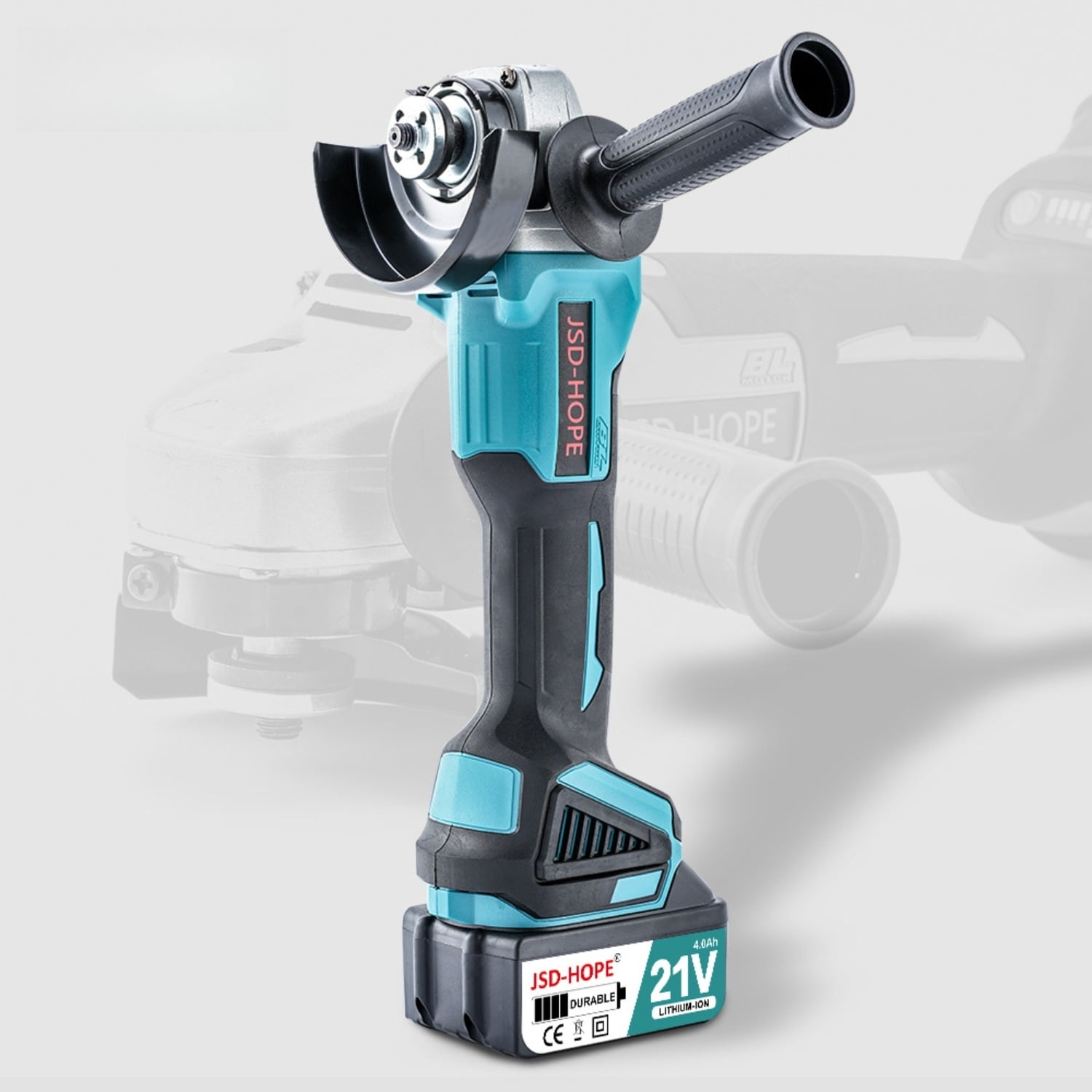 Brushless Cordless Angle Grinder, High-Power Lithium-ion Grinding and Polishing Tool