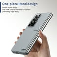 thumbnail image 5 of ELEHOLD Case For Samsung Galaxy Z Fold 3, HD Front Membrane Built-In Kickstand Military Grade Drop Protection, Anti-Fingerprint Lens Frame Cover Slim Fit Folding Case For Samsung Z Fold 3,Gray, 5 of 9
