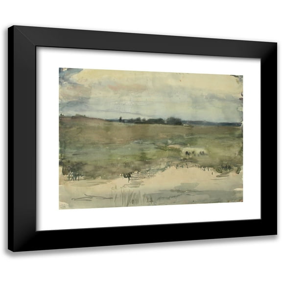 Magnus Enckell 14x12 Black Modern Framed Museum Art Print Titled - Landscape (1890 - 1925)