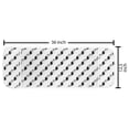 thumbnail image 2 of Monochrome Microwave Oven Cover, Modern Abstract Minimal Random Diagonal Grungy Brush Strokes Illustration, Water Resistant Organizer with Pockets for Kitchen, 36" x 12", Black and White, by Ambesonne, 2 of 4