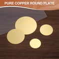 thumbnail image 4 of Uxcell 5 Pcs Round Brass Plate, 50mm(1.97")Dia Pure Copper Sheets,2mm H62 Brass Copper Metal Sheet for Crafts, DIY, Electrical Repairs, Industrial Use, Metal Stamping, 4 of 6