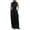 Black, variant on Idoravan womens 2 piece outfits going out Ladies' Summer Solid Color Fashionable Casual Temperament Elegant Short Top Long Pants Set Two-piece Set