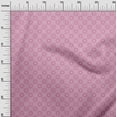 thumbnail image 3 of oneOone Rayon Pink Fabric Asian Tile Sewing Material Print Fabric By The Yard 56 Inch Wide, 3 of 4