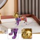 thumbnail image 5 of Estatua de bulldog francés, figura decorativa de resina, centro de mesa moderno de escritorio Cabeza de oro, 5 of 8