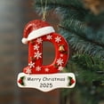 thumbnail image 5 of BingTong Personalized Initial Christmas Ornaments 2025 - Ornaments,Personalized A-Z Letter Ornament,3D Resin Name Ornament for Christmas Tree,Xmas Gifts For Family Kids Friends D, 5 of 9