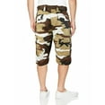 thumbnail image 2 of Men's Casual Colorful Camouflage Utility Cargo Shorts With Belt (Brown Camo,38), 2 of 2