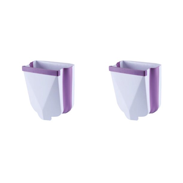 Ounissouiy Colgador plegable y de carga pesada para la organización del cajón Gran apertura Extra grueso No daña los muebles 10L Bearing Purple Púrpura S 2piezas