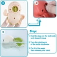 thumbnail image 2 of TAETOE Bath Toys for Toddlers 1-3, Cute Swimming Turtle Bath Toys for 1 2 Year Old Boy Girl Gifts, Water Pool Toys for Baby Toddler Toys Age 1-4, Wind-up Infant Bathtub Toys, 3 Pack, 2 of 6