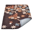 thumbnail image 5 of Rugsotic Carpets Hand Tufted Wool Eco-Friendly Area Rugs - 3'x5', Rectangle, Brown, Modern Contemporary Design, High Pile Handmade Anti Skid Rugs for Living Room, Bed Room (K00689), 5 of 6