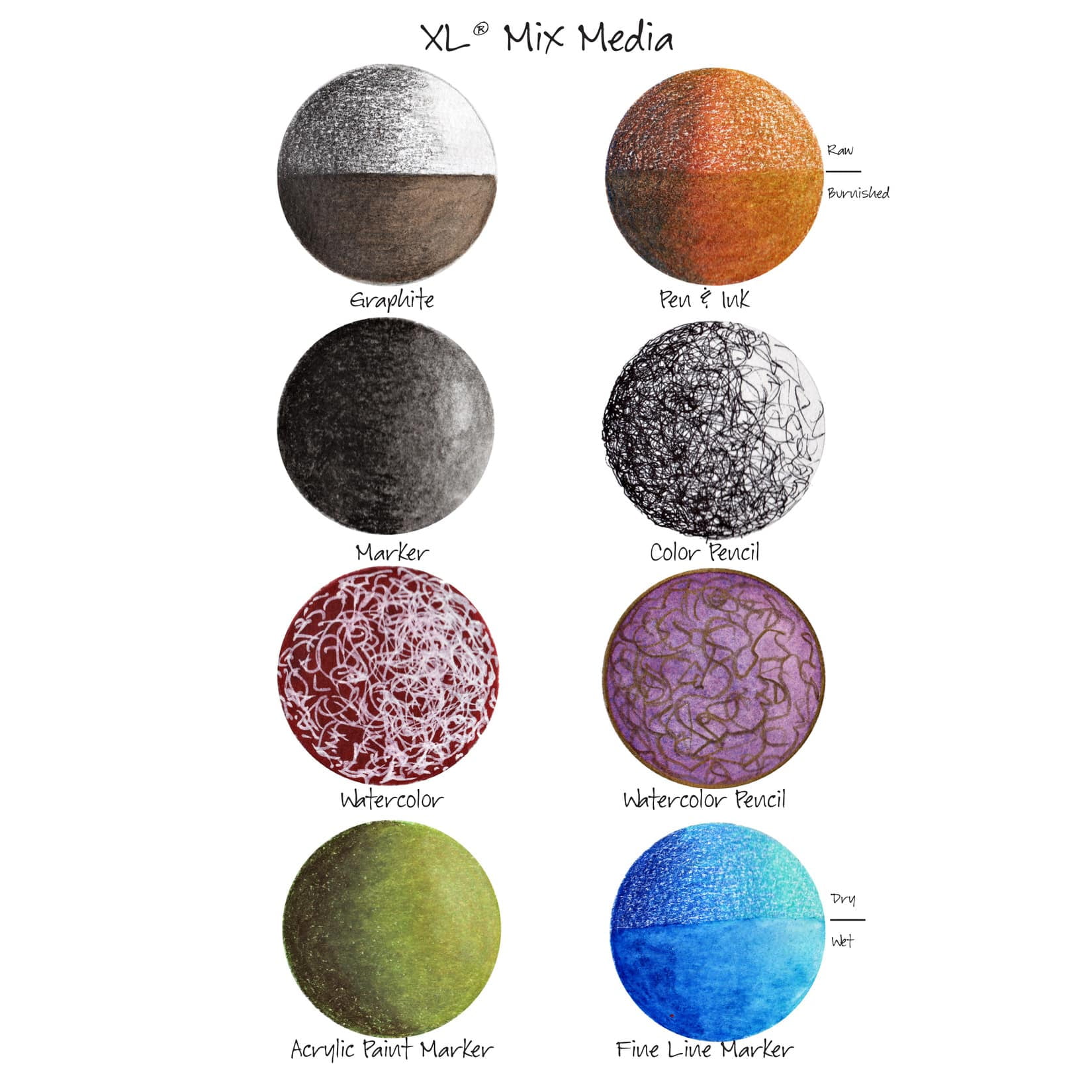 Canson XL Mix Media Spiral Bound Pad - Acid Free Heavyweight Paper, Sketch Pad for Acrylic, Watercolor, Pen and Pencil - Bulk 12 Pack