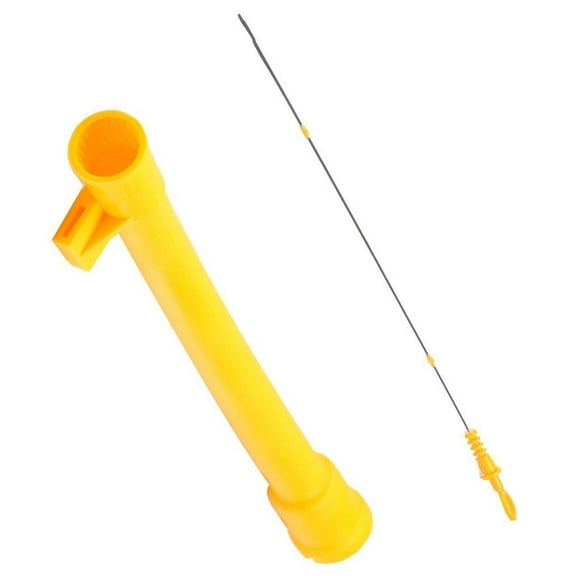 EGOESWELL Oil Dipstick with Funnel Tube Front 2PCS/Set 06A103663C 06B115611R, Engine Oil Level Tool Aftermarket Replacement