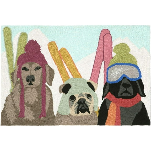 Dog Ski Patrol Multi Durable Doormat Indoor Outdoor Entrance Door Mat Bath Rug Decorative Patio Garage Garden Kitchen Door Mats Porch Gifts Mats 30 x18 Inch