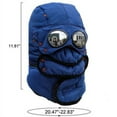 thumbnail image 4 of HESHENG Thermal Windproof Trapper Hats with Glasses Winter Ski Hunting Trooper Hat Warm Ear Flaps and Mask Cycling Outdoor Caps for Men Women, Navy Blue, 4 of 5