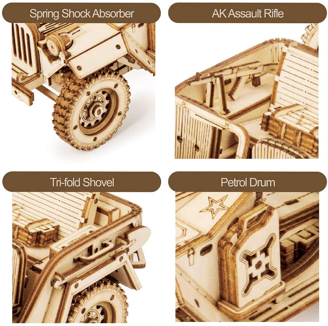  ROKR 3D Wooden Puzzle for Adults-Mechanical Train Model  Kits-Brain Teaser Puzzles-Vehicle Building Kits-Unique Gift for Kids on  Birthday/Christmas Day(1:80 Scale)(MC501-Prime Steam Express) : Toys & Games