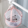thumbnail image 1 of XingJian LLC Porte-Brosse de Maquillage - Rotation 360°, Rose Poussiéreux, 20cm, 1 of 5