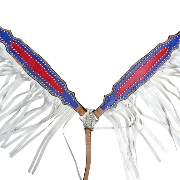 Hilason Western Horse Breast Collar American Leather Tan