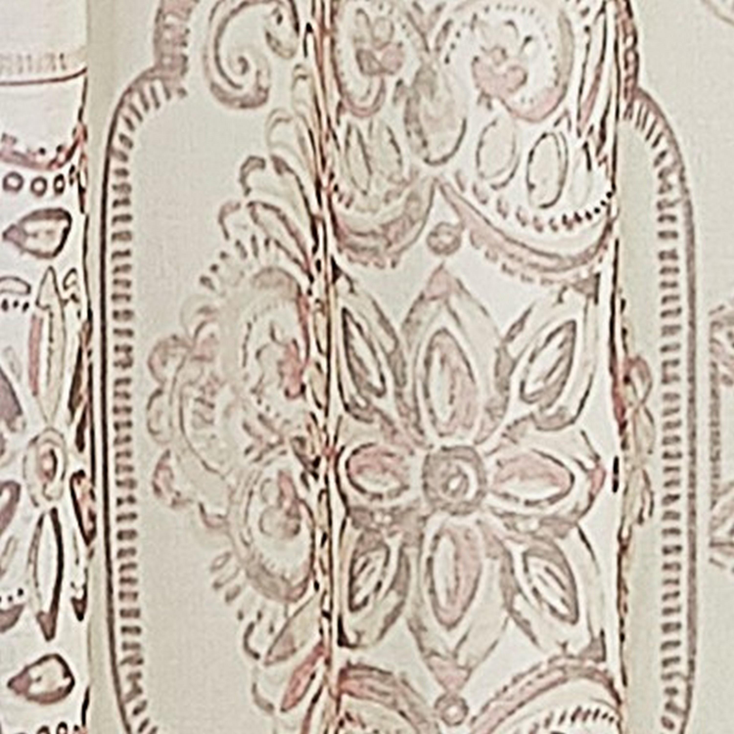 VCNY Home Adale Blush Medallion Grommet Sheer Curtain Panel, 54" x 84"