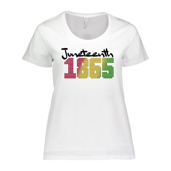 Inktastic Juneteenth 1865 Dots Women's Plus Size T-Shirt