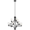 thumbnail image 1 of Kichler 44073DBK Vara Collection Chandelier 9 Light, Distressed Black - 29.75 in., 1 of 1