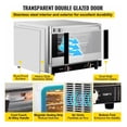 thumbnail image 4 of Convection Oven 66L/60Qt Countertop, 1800W Half-Size Electric Oven with 4 Racks, Front Glass Door, Timer & Temp Control, 120V ETL Listed for Baking & Commercial Use, 4 of 7