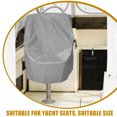 thumbnail image 4 of Boat Seat Covers 210d Fabric Waterproof Boat Chair Cover Anti Uv Heavy Duty Captain Pontoon Boat Seat Cover Boat Chair Protector For Marine Boat Kayak Grey 60x55x63cm, 4 of 6