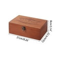 thumbnail image 1 of WinWay Retro Wooden Lock Treasure Chest Jewellery Sundries Storage Box Case organizer Ring Vintage Boxes Storage Container,M, 1 of 10