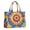 Colorful Tie Dye-1, variant on Large Capacity Tote Bag,Colorful Tie Dye Mandala Handbag Fashion Luxury Tote Bag,15.7"x13"x 5.1" Inches,Laptop Compatible