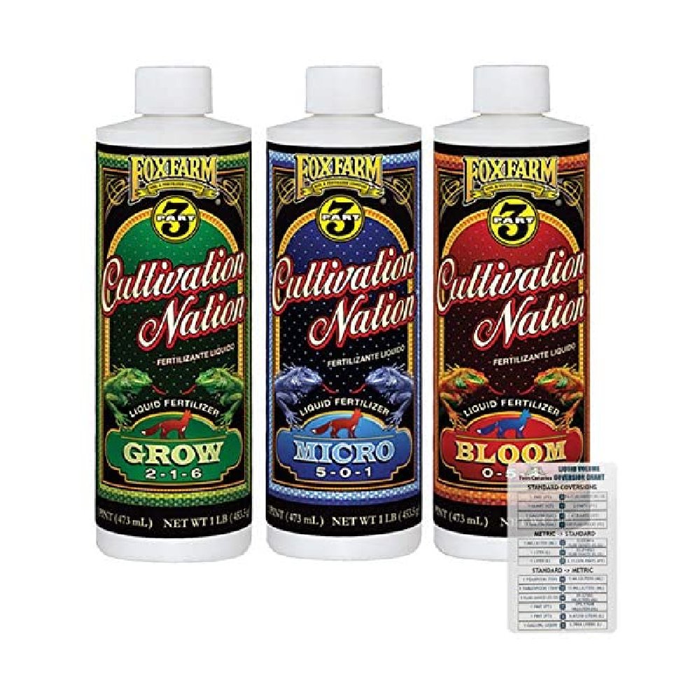 Fox Farm Cultivation Nation Organic Fertilizer Grow, Micro, Bloom
