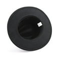 thumbnail image 5 of Sombrero Fedora de lana estructurado unisex clásico para hombres y mujeres (negro), 5 of 5