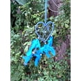 thumbnail image 3 of Rastogi Handicrafts Dream Catchers Wall Decor, Handmade Feather Decor Decoration Home Car Bedroom Nursery Room Hanging (Blue 3" Heart), 3 of 5