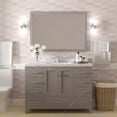 thumbnail image 2 of Caroline Avenue 48" Single Bath Vanity in Cashmere Gray with Cultured Marble Quartz Top and Round Sink with Polished Chrome Faucet with Matching Mirror, 2 of 3