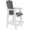 thumbnail image 2 of Bar Stools With High Back Footrest Set Of 2 Barstools Outdoor Tall Adirondack Chairs Counter Height Chairs Patio Bar Stool Chair Armrest Stools For Hallway Dining Room Patio, 2 of 7