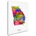 thumbnail image 2 of Trademark Fine Art "Georgia Map" Canvas Art by Michael Tompsett, 2 of 3