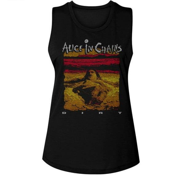 Alice In Chains Dirt Album Art Black Ladies Muscle Tank 2Xl